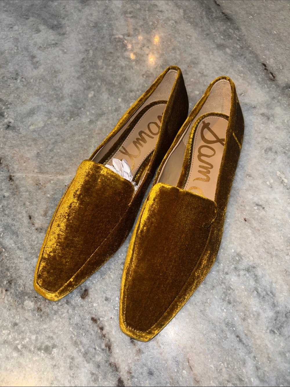 NWOT Sam Edelman Velvet Loafers, size 8.5